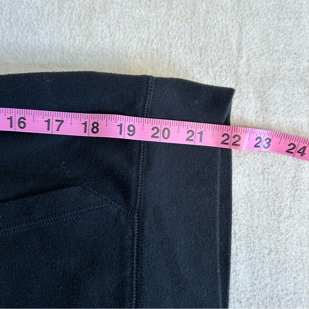 PINK Victoria's Secret‎ Black Hoodie 1/4 Zip Sweatshirt Size M - Picture 7 of 7
